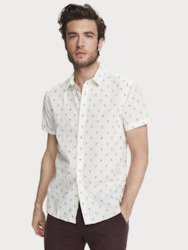 Men: Palm Tree Short Sleeve Shirt