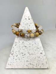 Bracelets: Chrysanthemum Stone Bracelet Set