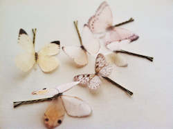 Personal accessories: Silk Organza Butterfly Hairpins