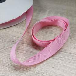 Leather good: Grosgrain Ribbon- Pink - 15mm wide - 10 meters