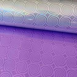 Leather good: Doubled Sided Holographic Vinyl Fabric - Per Meter