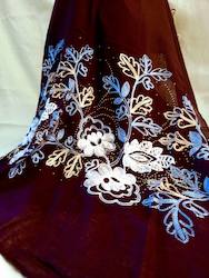 Clothing: Floral Embroidery Scarves Hijabs