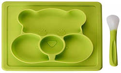 Transport equipment: Bear Baby Suction Mat with Spoon