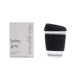 Bailey + Gray Reusable Glass Travel Mug 340ml