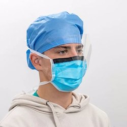Medical Grade : Level 3 / Type IIR Surgical Masks - Tie Back No Fog with Visor - Box of 30