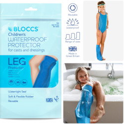 Leg Covers: BloccsÂ® Waterproof Cast Cover Leg, Swim, Shower & Bathe, Child Leg