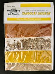 Meat processing: Nice ‘n Spicy - Tandoori Chicken Spice (with recipe on back)