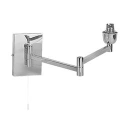 SU-PD8163 Double Square Swing Arm Wall Bracket CH/BS