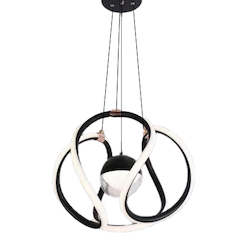 Electrical goods: CD10404AWY1-5831 White and Black LED Modern Design  Curved Pendant Light