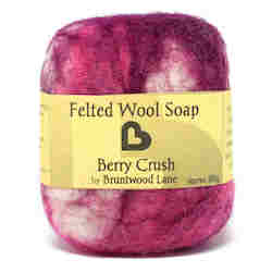 Berry Crush Felted Wool Soap