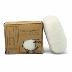 Wool textile: Eco Felted Soap - Manuka Honey & Colloidal Oatmeal