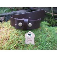 Clothing accessories: Brown Leather Belt 36.5mm (Interchangeable Buckle)