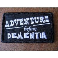 Clothing accessories: Adventure Before Dementia Embroidered Patch
