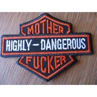 Clothing accessories: Highly Dangerous Embroidered Patch