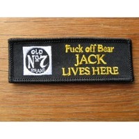 Clothing accessories: F Off Bear Jack Lives Here Embroidered Patch