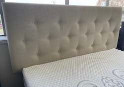 Bed: Kensington Buttoned Headboard King and Queen (NZ Made)