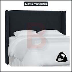 Bed: Classic Wingback Headboard (NZ Made)