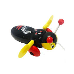 Buzzy Bee: Emirates Team NZ Buzzy Bee Wooden Pull Along Toy