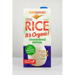 Health food wholesaling: Aussie Dream Organic Rice Milk + Calcium - 1lt