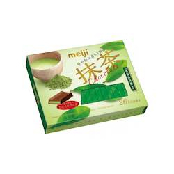 Meiji Matcha Chocolate 26 blocks