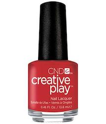 CND CREATIVE PLAY - Red-y to roll- Creme Finish