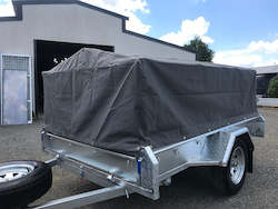 Frontpage: 8x5 Single Axle 600mm Caged Trailer with Road Cover - GIVE US A CALL