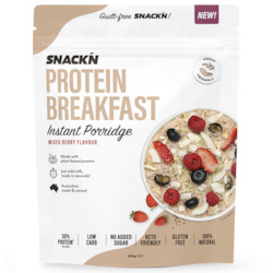 Snackn' Protein Instant Porridge Mixed Berry Flavour - 450g