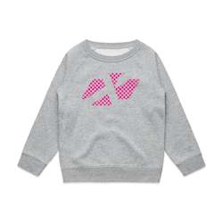 Youth Cross Icon Pink Chequered Crew