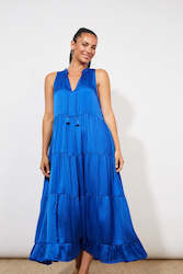Womenswear: Barbados Tiered Maxi - Cobalt