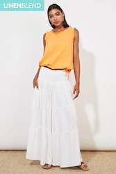 Womenswear: Tanna Maxi Skirt - Coconut