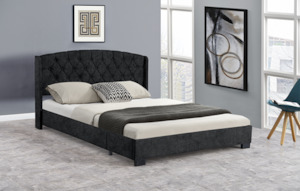 Queen Bed 152 x 203cm Silver 4022-3