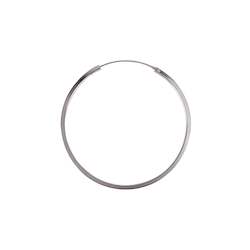 Clothing wholesaling: Sterling Silver Round Hoop - 45mm