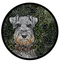 Creative art: Doggieology Art - Schnauzer with pattern