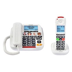Hearing aid dispensing: Care920-1 Amplified Big Button Phone with Cordless Handset