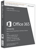 Computer peripherals: Microsoft Office 365 University 4 Year Subscription - 2 PC or Mac