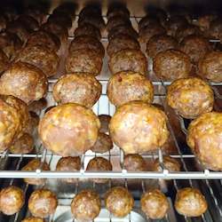 Butchery: Smoked meatballs