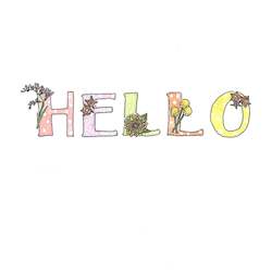 Stationery wholesaling: RR12 Hello (6 pack)