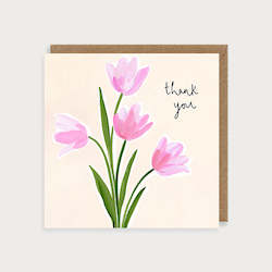 Stationery wholesaling: LMDPOS18 Thank You Tulips (6 pack)