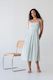 Picnic Fit and Flare Dress in Ice Blue