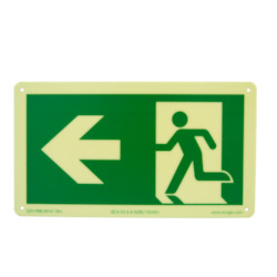 Signs Accessories: Ecoglo Exit Sign - Pictogram & Left Arrow