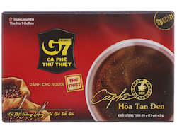G7 Pure Black Instant Coffee- Cafe hÃ²a tan Äen G7