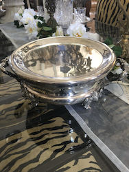 Dining: French Silver "Chafer"-plate warmer