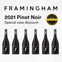 Wine manufacturing: 2021 Framingham Pinot Noir - Case of six