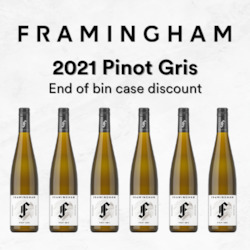 Wine manufacturing: 2021 Framingham Pinot Gris - Case of Six