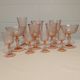 Vintage French Rosaline Glasses