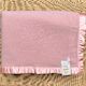 Super Soft Mauve Pink KING Wool Blanket with Satin Trim