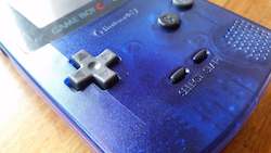 Custom Gameboy colour - metallic purple and blue