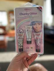 Occupational therapy: Chunky Glitter Gel Face and Body Set