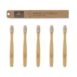 Child Bamboo Toothbrush - 5 Pack