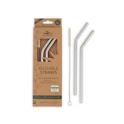 Smallgood: Stainless Steel Straws - 2 Pack